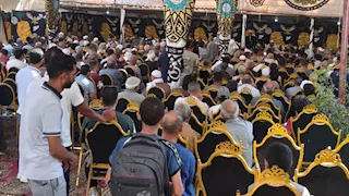 بالصور- "الكفن" يطوي صفحة الخلاف بين عائلتي دعبس والمريجي بالقليوبية