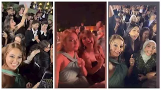  20 صورة لنجوم الفن في حفل زفاف ابنة المخرجة شيرين عادل