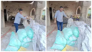 ضبط 1050 كيلو دقيق مدعم داخل مزرعة في جنوب سيناء