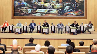 رئيس جامعة بنها يفتتح المؤتمر السنوي الخامس للدراسات العليا في العلوم الإنسانية (صور)