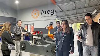 وزيرة التنمية تطلع على تقنيات الذكاء الاصطناعي والروبوتات بمحطات الطاقة الشمسية بأرمينيا