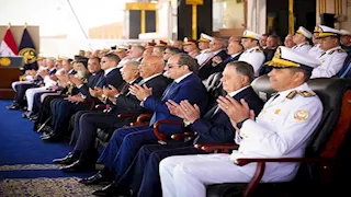شاهد رد فعل السيسي بعد زغرودة سيدة مصرية في احتفالات أكاديمية الشرطة