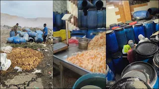 ضبط مصنع مخللات غير مرخص في أخميم وإعدام 3 أطنان فاسدة - صور