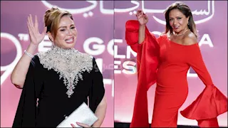 بالصور| الصديقتان ليلى علوي وإلهام شاهين في عرض فيلم البارح العين ما نامت 
