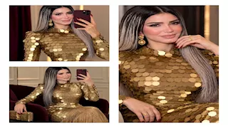إيناس عز الدين تخطف الأنظار بإطلالة ذهبية في بيت الأزياء العربي بجدة