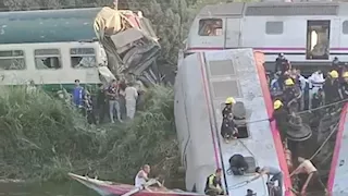 تخفيف عقوبة سائق جرار حادث قطاري المنيا إلى سنة مع إيقاف التنفيذ