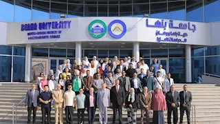جامعة بنها تتابع انتظام الدراسة بكلية "بنها ووهان" بحضور وفد صيني - صور