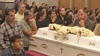 بالصور- تشييع جثمان شيخ الكنيسة الإنجيلية ضحية حادث طريق أسيوط الغربي