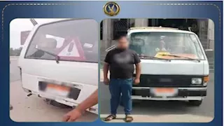ضبط سائق ميكروباص تعدى بالسب على راكب بسبب خلاف على خط السير بالمحلة