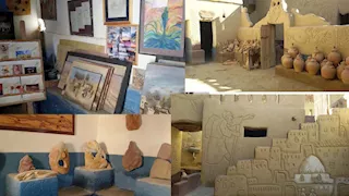 رحلة داخل بيت الفنان بدر عبدالمغني في واحة الفرافرة -صور 