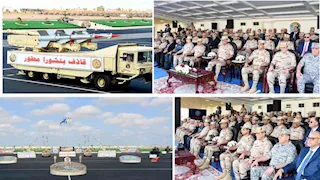 وزير الدفاع يشهد تفتيش الحرب لأحد تشكيلات المنطقة الشمالية العسكرية -(صور)