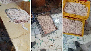 ضبط 2 طن دواجن ولحوم فاسدة داخل ثلاجتين دون ترخيص بالإسماعيلية - صور