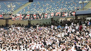 رسالة خاصة من جماهير الزمالك للاعبي الفريق خلال مباراة الجيش الرواندي 