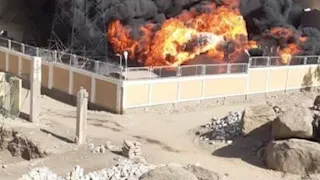 حريق بمحول كهرباء بالقرب من مزلقان البيطري في أسوان