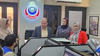 وكيل صحة الدقهلية يتفقد غرفة الطوارئ المركزية للتأكد من الاستجابة الفورية للبلاغات
