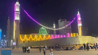 ذكر ومدح احتفالا بمولد العارف بالله إبراهيم الدسوقي في كفر الشيخ- صور