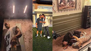 محمد رمضان يستعرض ذكرى إصابته أثناء تصوير "عشماوي" بصورة مع النمر