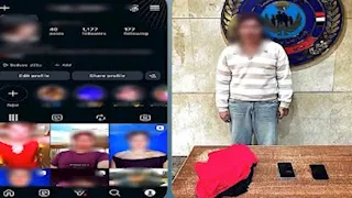 مسجل خطر ينشر فيديوهات مثيرة مرتديا باروكة وملابس نسائية بالهرم 