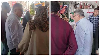 محافظ الدقهلية بين أهالي المنصورة بـ"زي كاجوال" ودون حراسة أو موكب -صور 