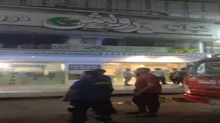 حريق بمطعم كبابجي بالقرب من نادى الترسانة والحماية المدنية تتحرك