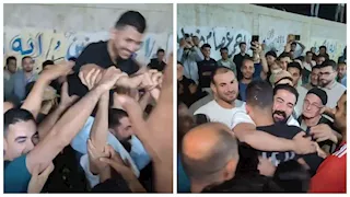 "رقصوا وشالوه على الأعناق".. استقبال حافل لابن المنوفية العائد من الاحتجاز في الصومال (صور)