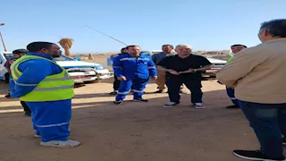 رئيس شركة المياه يتابع الحملة الميكانيكية بشرم الشيخ