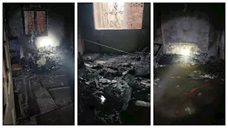 انفجار "مصنع عسلية" يلتهم 3 شقق سكنية بشبرا الخيمة (صور)