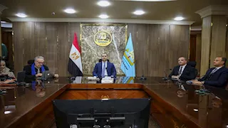 مقرر الأمم المتحدة يشيد بمنظومة مياه الشرب والصرف الصحي بكفرالشيخ -صور