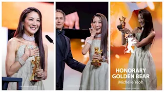 15 صورة.. تكريم ميشيل يوه بجائزة "الدب الذهبي" الفخرية بافتتاح مهرجان برلين السينمائي