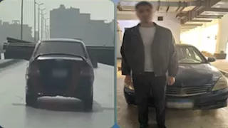 فيديو صادم | سيارة ملاكي تحمل مواسير بطريقة خطيرة على الطريق.. وتحرك عاجل من الداخلية