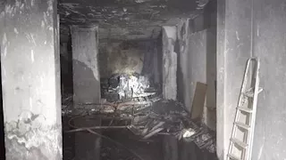 بـ 5 سيارات إطفاء.. السيطرة على حريق نشب داخل عقار فى مدينة العبور -صور