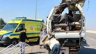 بالأسماء.. جثتان و14 مصابًا في حادث مروع على صحراوي البحيرة 