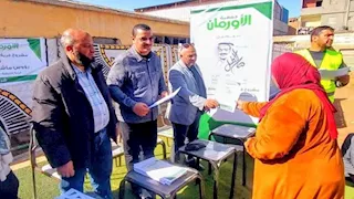 توزيع 50 رأس ماشية للأسر الأولى بالرعاية في قرية اللبشة بالشرقية (صور)