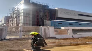 تفاصيل حريق مدرسة تحت الإنشاء في القاهرة الجديدة