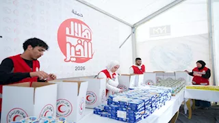 مطبخ الهلال الأحمر الرمضاني يقدم مليون وجبة لأهالي غزة