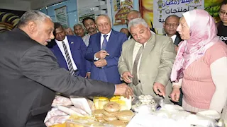 بالصور- محافظ الأقصر يفتتح معرض "أهلاً رمضان" لمنتجات التربية الزراعية