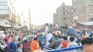 "موكب رمضان" في إسنا يرفع علم فلسطين وصورة شيخ الأزهر (صور)