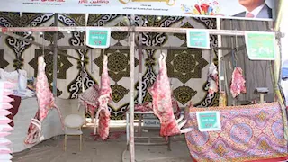 بالصور- محافظ البحيرة تفتتح معرض "أهلاً رمضان" بأبو المطامير 