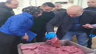 ضبط 5.5 طن لحوم ودواجن غير صالحة في حملة مكبرة بالعبور- صور
