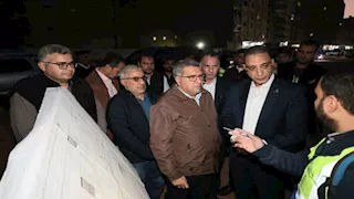 توجيهات من محافظ الجيزة خلال تفقده محطة مناولة المريوطية ومحور الإخلاص- صور
