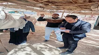 تطهير أحياء الخارجة من العشش والحظائر (صور)