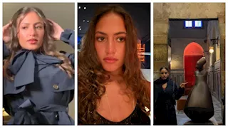 بالصور.. بنات عمرو دياب في رحلة وسط معالم القاهرة