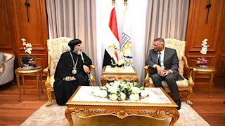 أسقف جنوب سيناء يهنئ المحافظ بشهر رمضان وتوليه مهام منصبه الجديد (صور)