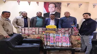 ضبط 55 ألف قطعة ألعاب نارية في حملات بسوهاج