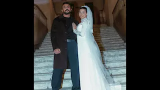 بفستان الزفاف.. زواج أحمد العوضي ويارا السكري في"علي كلاي"