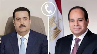 الرئيس السيسي يُجري اتصالا برئيس الوزراء العراقي 