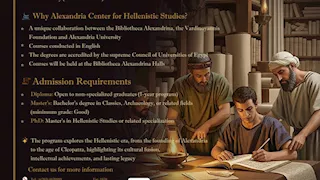 بمنحة 75%.. الماجستير والدكتوراه في "الدراسات الهلينستية" بالإسكندرية
