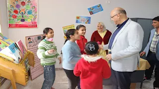 محافظ القليوبية يفتتح مدرستين بكفر شكر -صور