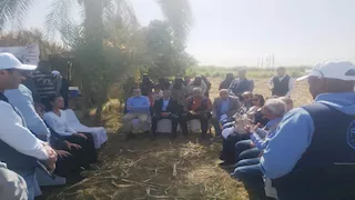 بالصور- السفير الكندي يزور مشروع تعزيز الزراعة الذكية مناخيًا بنصر النوبة