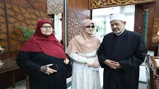 شيخ الأزهر يستقبل الطالبة النابغة مريم "حافظة كتاب الله" ويوجِّه بتبنِّي موهبتها